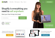 Shopify，一枚簡潔清新的國外電子商務平臺網站